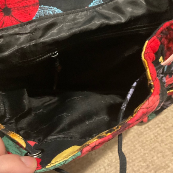 Vera Bradley Rose Havana Drawstring Backpack - Picture 7 of 7